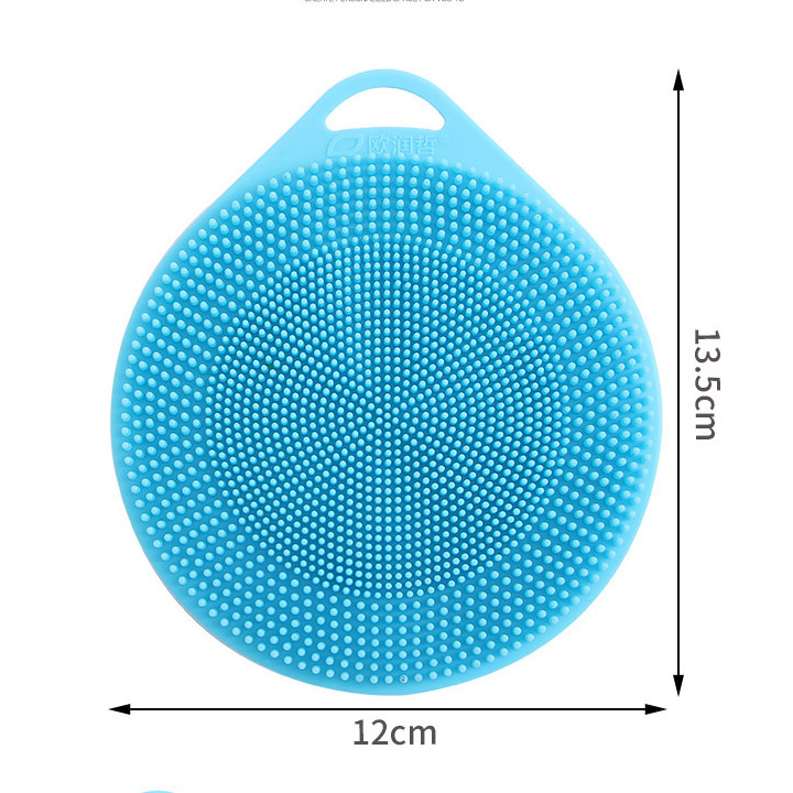 Combo 2 miếng silicon cọ rửa, lót tay chống nóng có móc treo tiện dụng nhiều màu ( giao màu ngẫu nhiên)