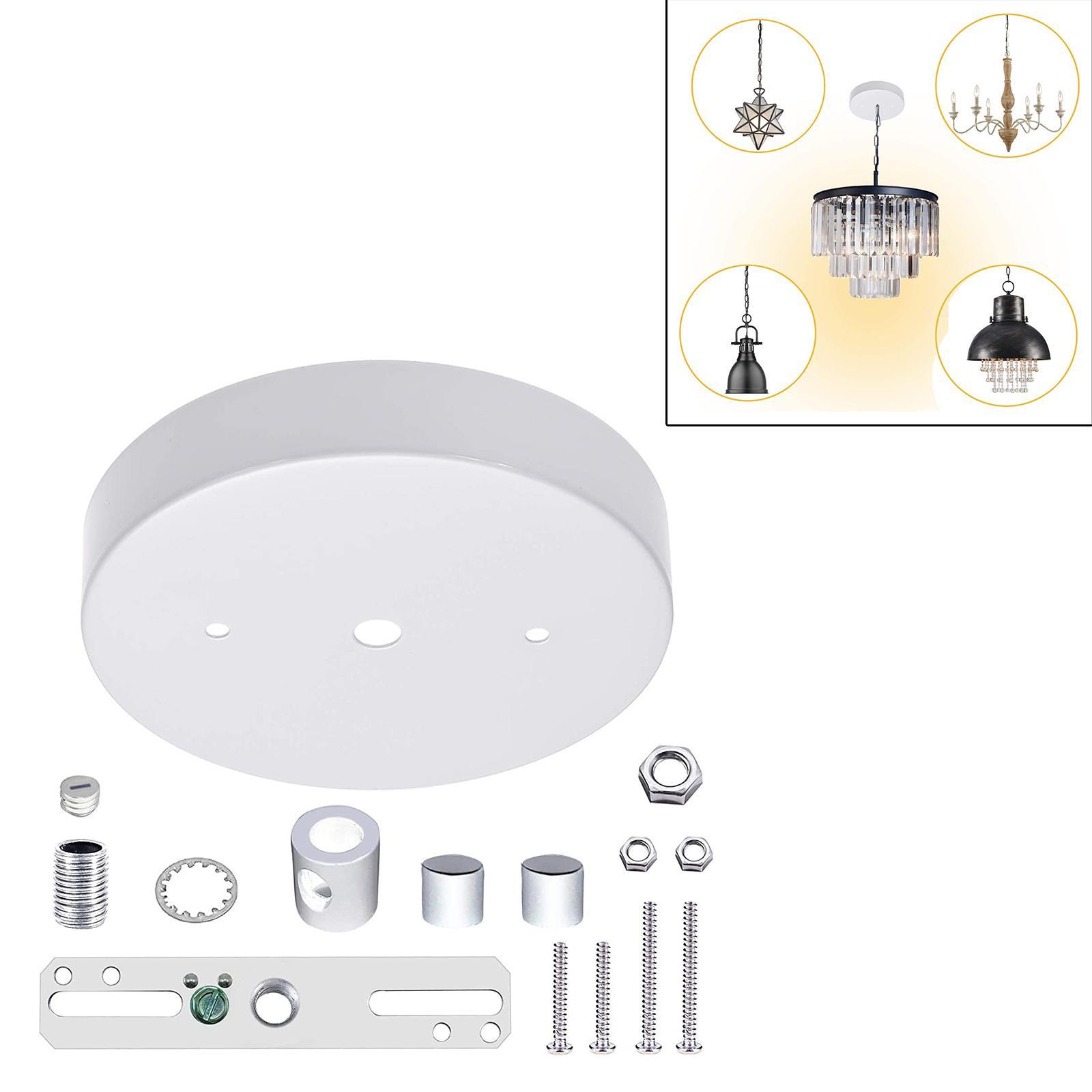 Ceiling Canopy Kit Pendant Covers Base Chandelier Black