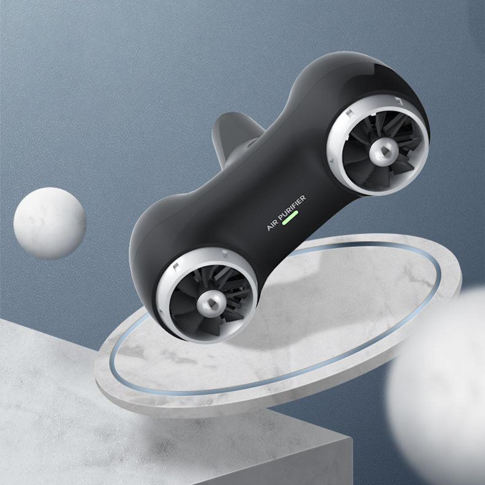 Premium Car Air Purifier Smoke Pet Smell Odor Negative Ion  White