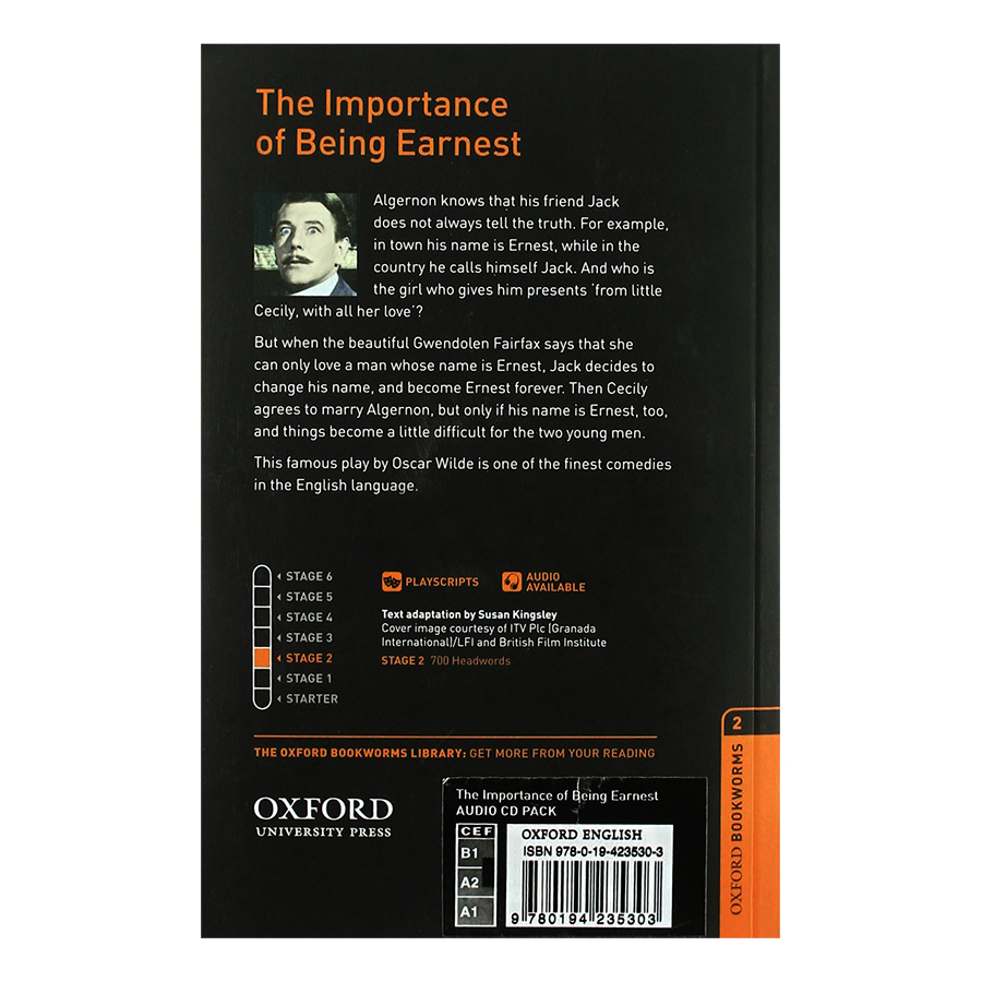 Oxford Bookworms Library (3 Ed.) 2: The Importance Of Being Earnest Playscript Audio Cd Pack