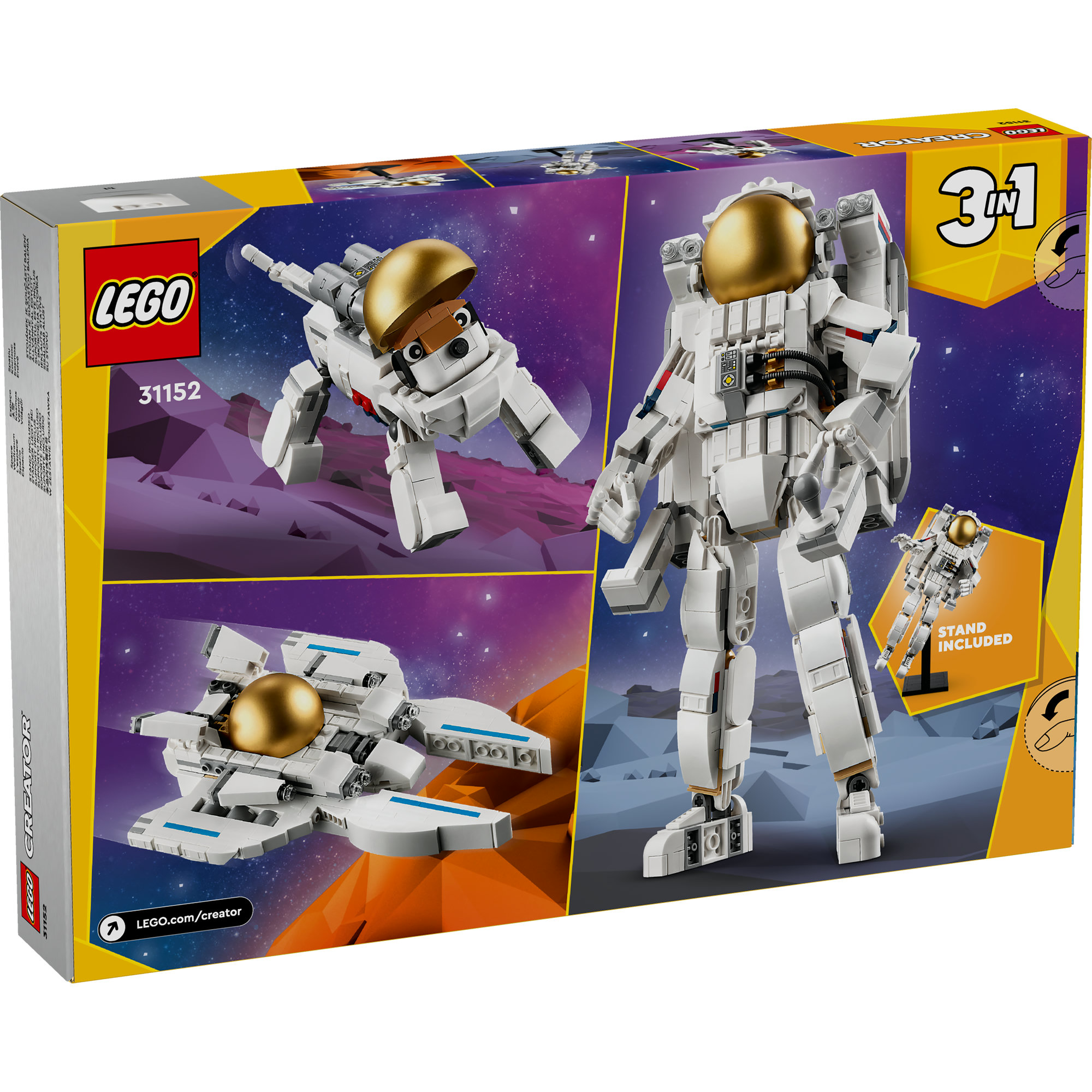 LEGO CREATOR 31152 Đồ chơi lắp ráp Mô hình phi hành gia (647 chi tiết)