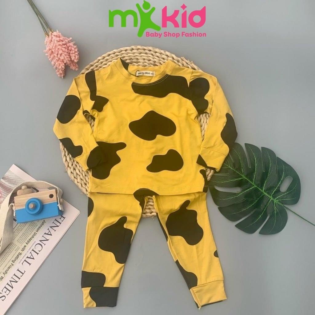 Bộ Cotton Dài Tay Cho Bé Bộ Thu Đông Dài Tay Minky Mom Cho Bé Trai Bé Gái Với Các Hình Thú Siêu Kute .