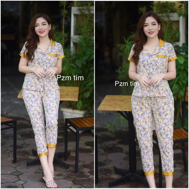 Đồ bộ mặc nhà cao cấp pizama không nhăn nhàu