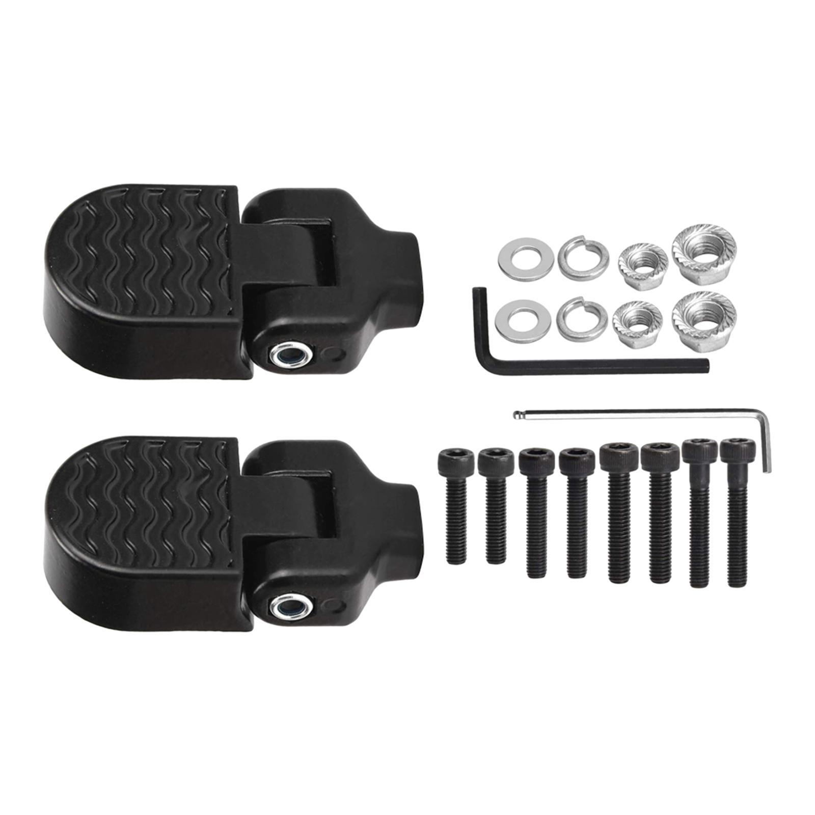 Rear Pedals Universal with Tool Foldable for Electric Mountain Bike