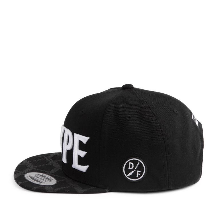 PREMI3R Mũ snapback Nón Hiphop LOGO màu đen Mũ lưỡi trai phong cách hàn quốc nón thương hiệu chính hãng