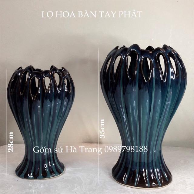 Lọ hoa bàn tay phật gốm sứ Bát Tràng