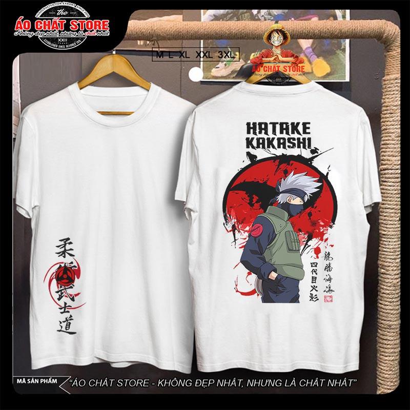 BST Áo Kakashi Thư Pháp Cực Đẹp | Áo Thun Naruto Kakashi Đẹp NT04 | Áo Chất Store