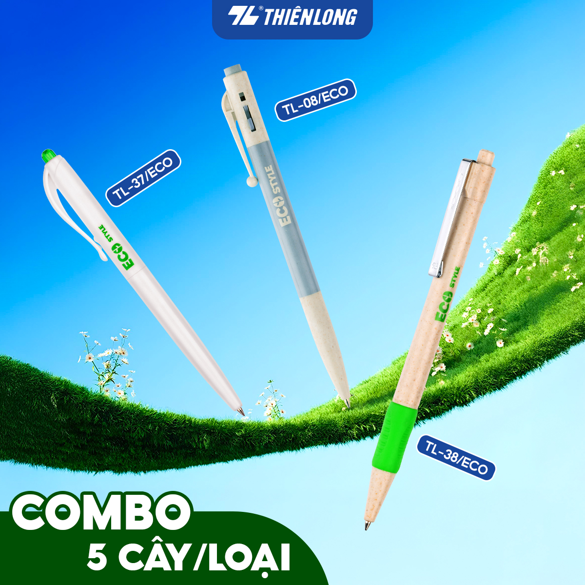 Combo bút viết bảo vệ môi trường Thiên Long