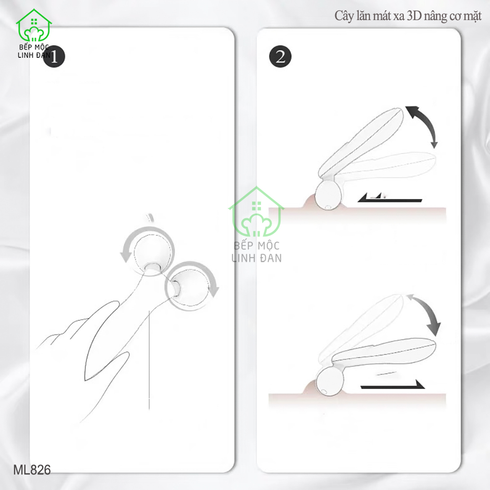Cây Lăn Massage 3D Nâng Cơ Mặt Và Body Bằng Sừng Không Tĩnh Điện [ML826]