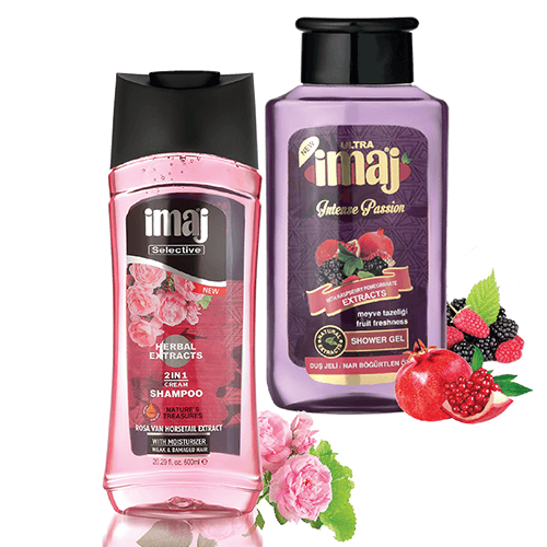 Combo Dầu Gội Thảo Dược 2in1 imaj 600ml và Sữa Tắm Dưỡng Da imaj 500ml - Hàng Chính Hãng