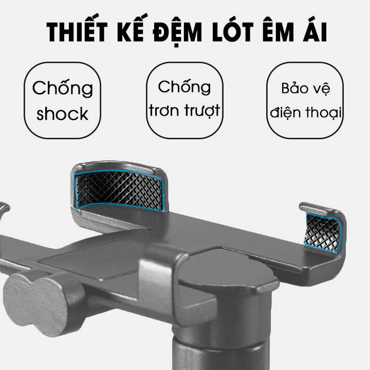 Giá đỡ kẹp điện thoại cho xe máy/ xe mô tô C2 - Chống trộm, chống rung lắc, dễ dàng lắp đặt - Hàng chính hãng