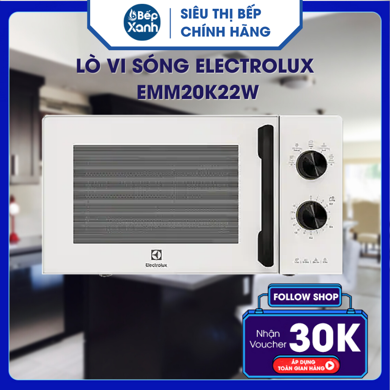 Lò Vi Sóng Electrolux EMM20K22W - Hàng Chính Hãng