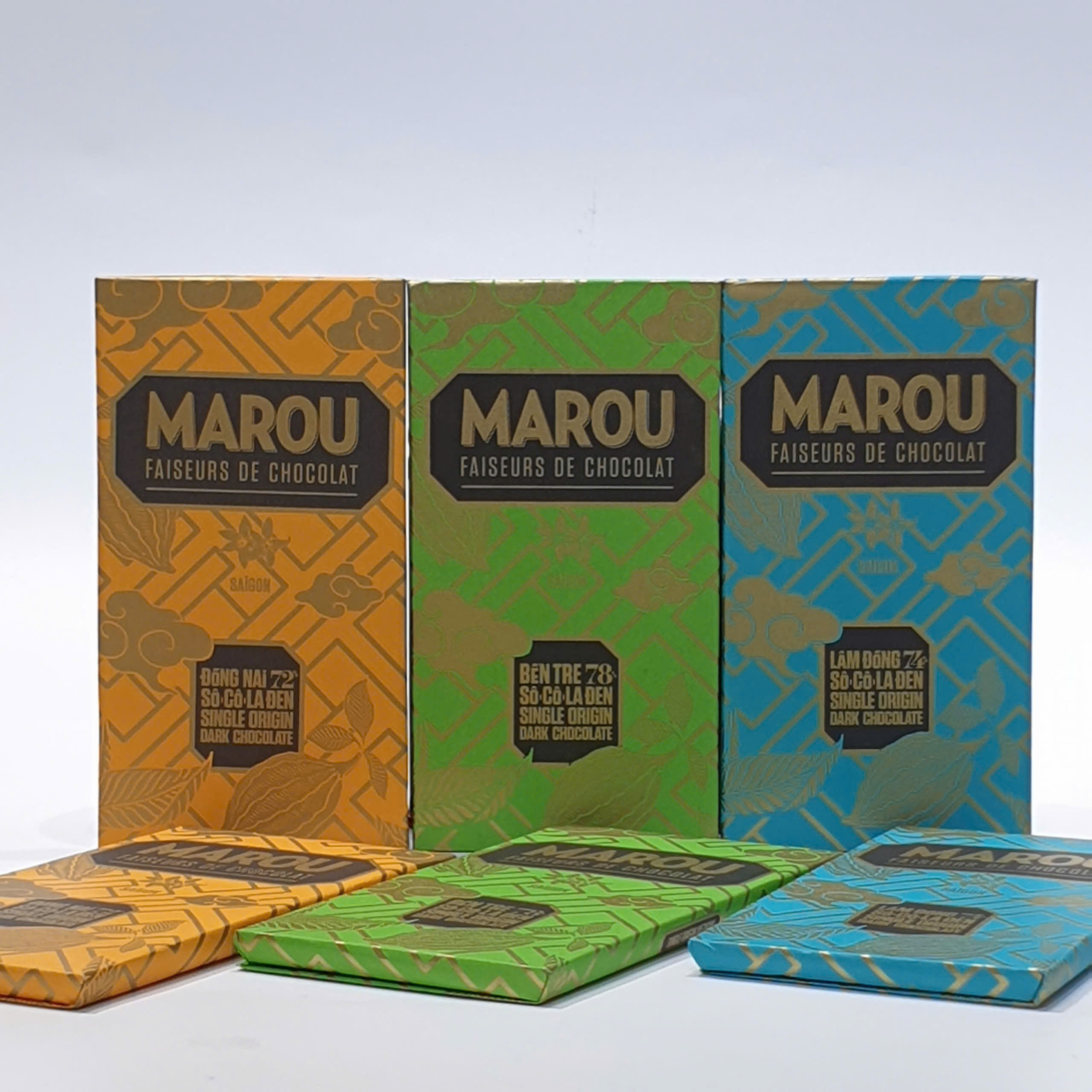 Sô cô la Lâm Đồng 74% - Marou Chocolate Lam Dong - 80g