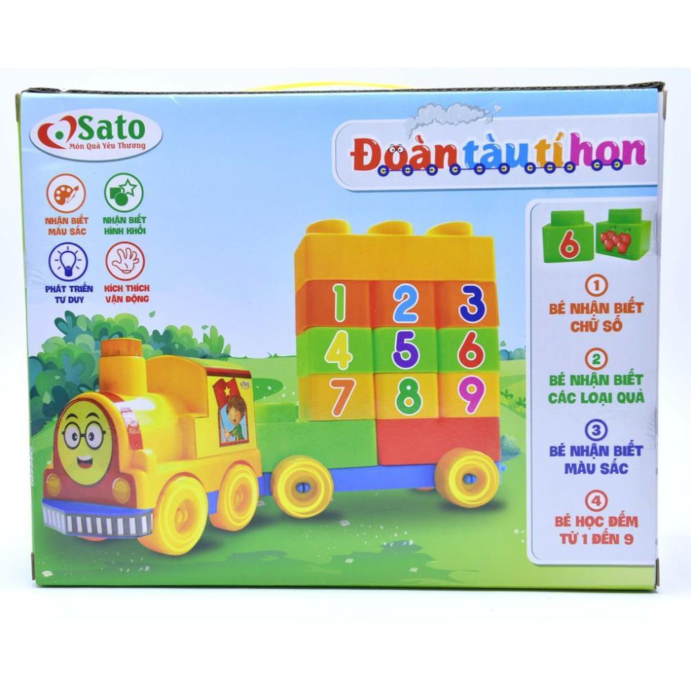 ĐỒ CHƠI XẾP HÌNH SÁNG TẠO - ĐOÀN TÀU TÍ HON HÀNG VIỆT NAM AN TOÀN TUYỆT ĐỐI