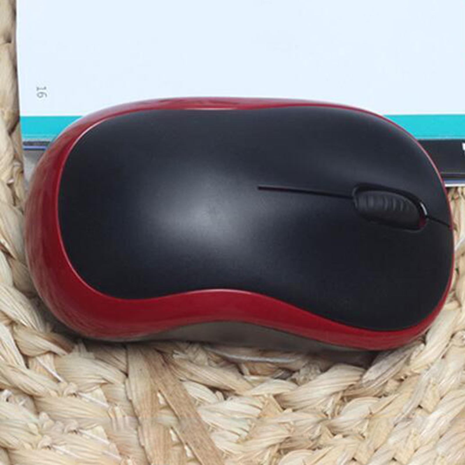 Slim Compact Wireless Mouse 1000dpi & USB Receiver for Laptops