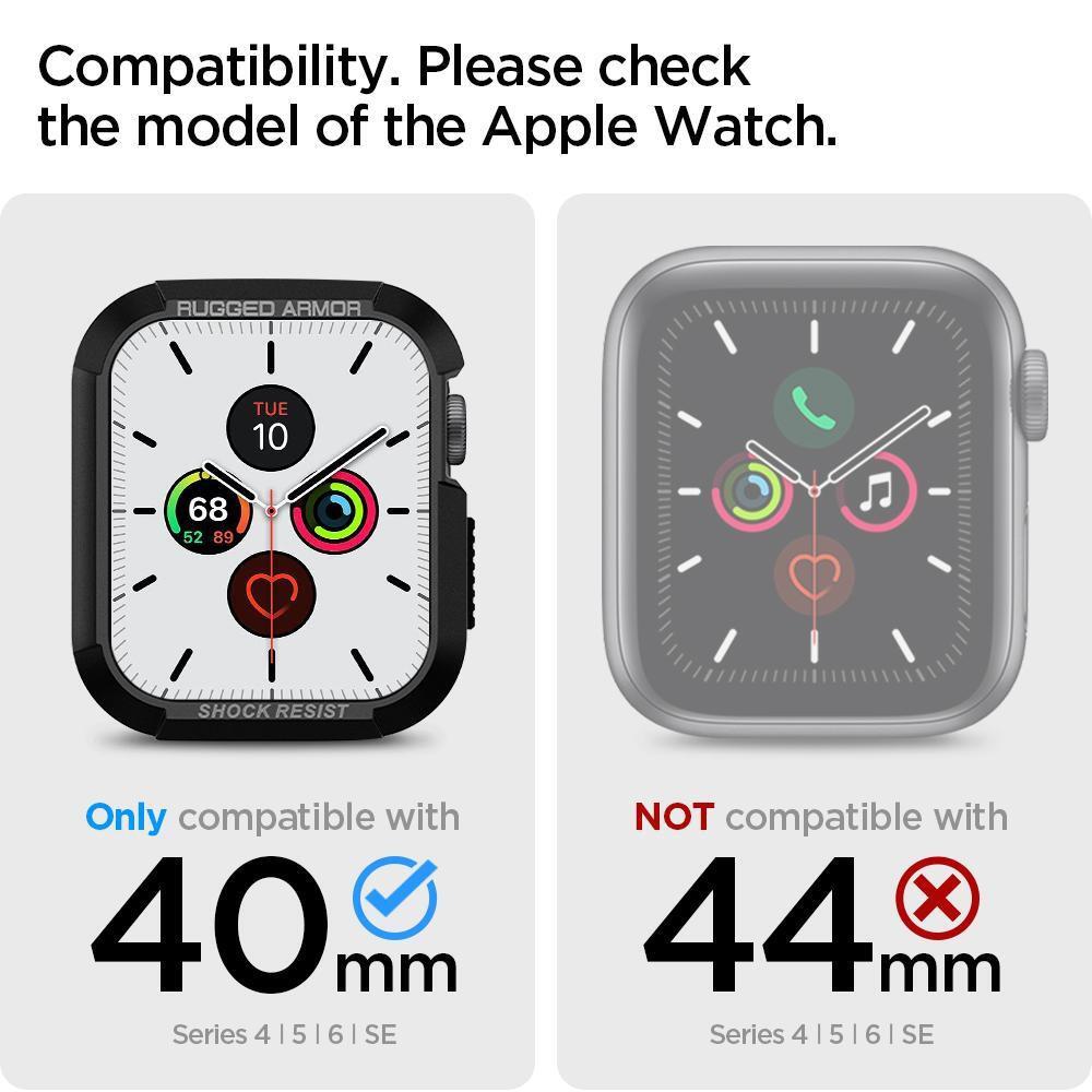 Ốp Kèm Dây dành cho Apple Watch Series SE/6/5/4 (40/38mm) Spigen Rugged Armor Pro - hàng chính hãng