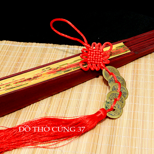 Dây Tiền Xu Phong Thủy  Chiêu Tài