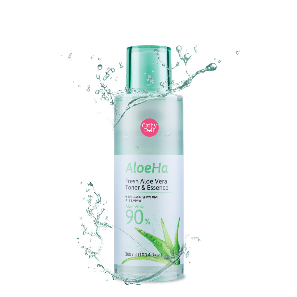 Nước Hoa Hồng Kết Hợp Tinh Chất Dưỡng Da Cathy Doll AloeHa Fresh Aloe Vera Toner 300ml