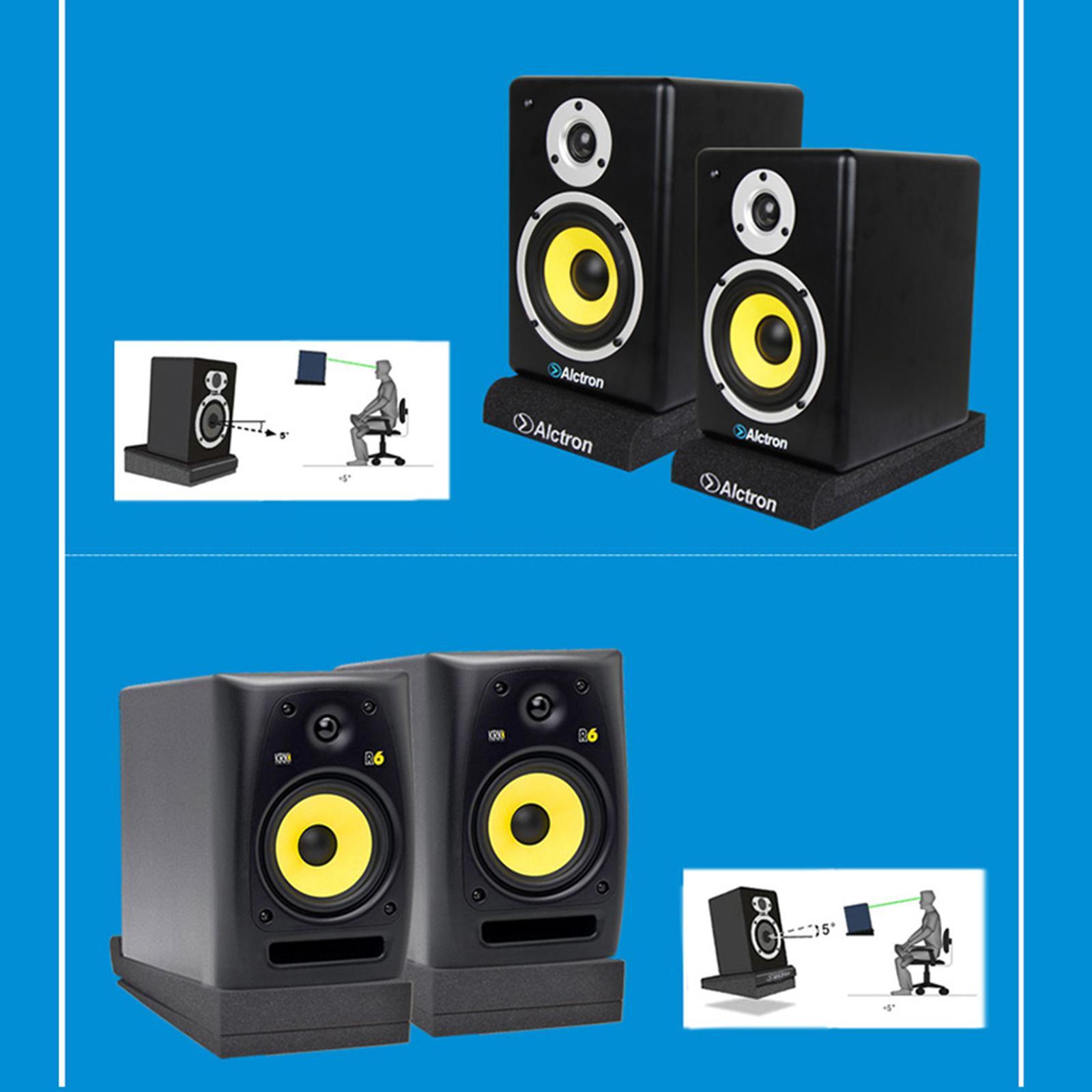 Foam Studio Monitor Pads Isolator Mats High Density for 8 inch Monitors