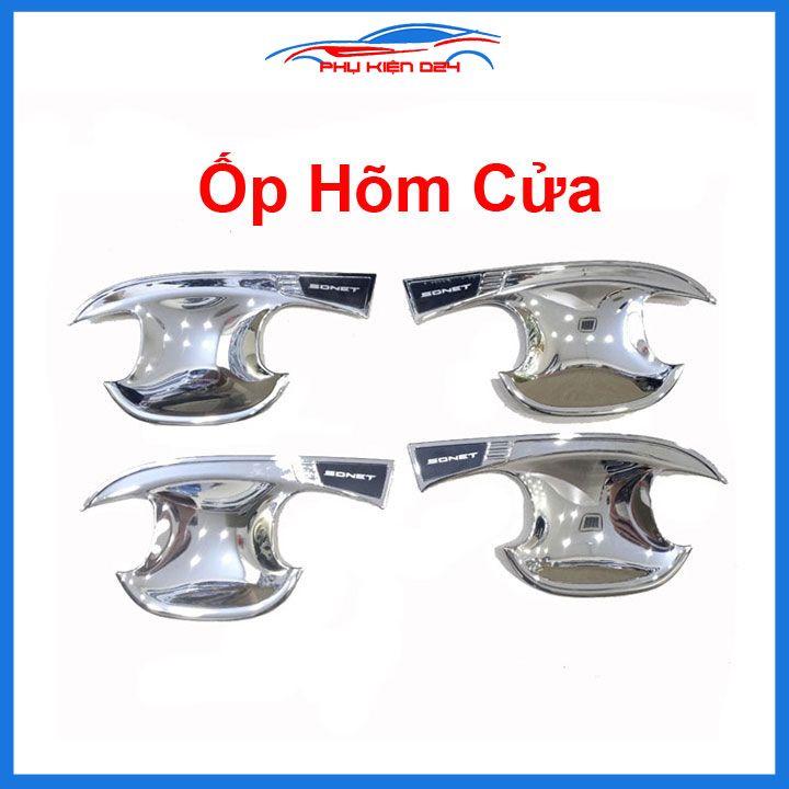 Ốp tay hõm Kia Sonet 2021-2022-2023 mạ Crom chống trầy bảo vệ xe