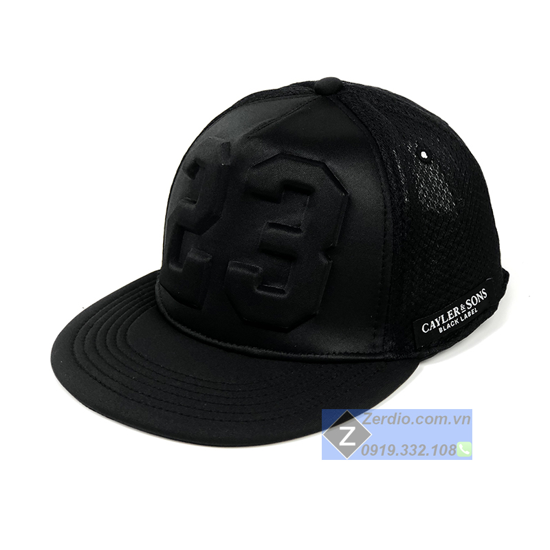 Mũ Snapback nam nữ số 23 đen đẹp phong cách hiphop cho cả nữ