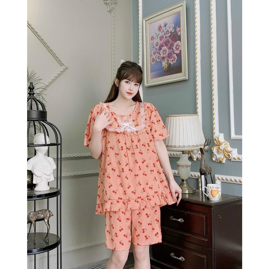 Bộ đồ bầu mặc nhà hè thu đũi hàn cho bầu mặc sau sinh thiết kế