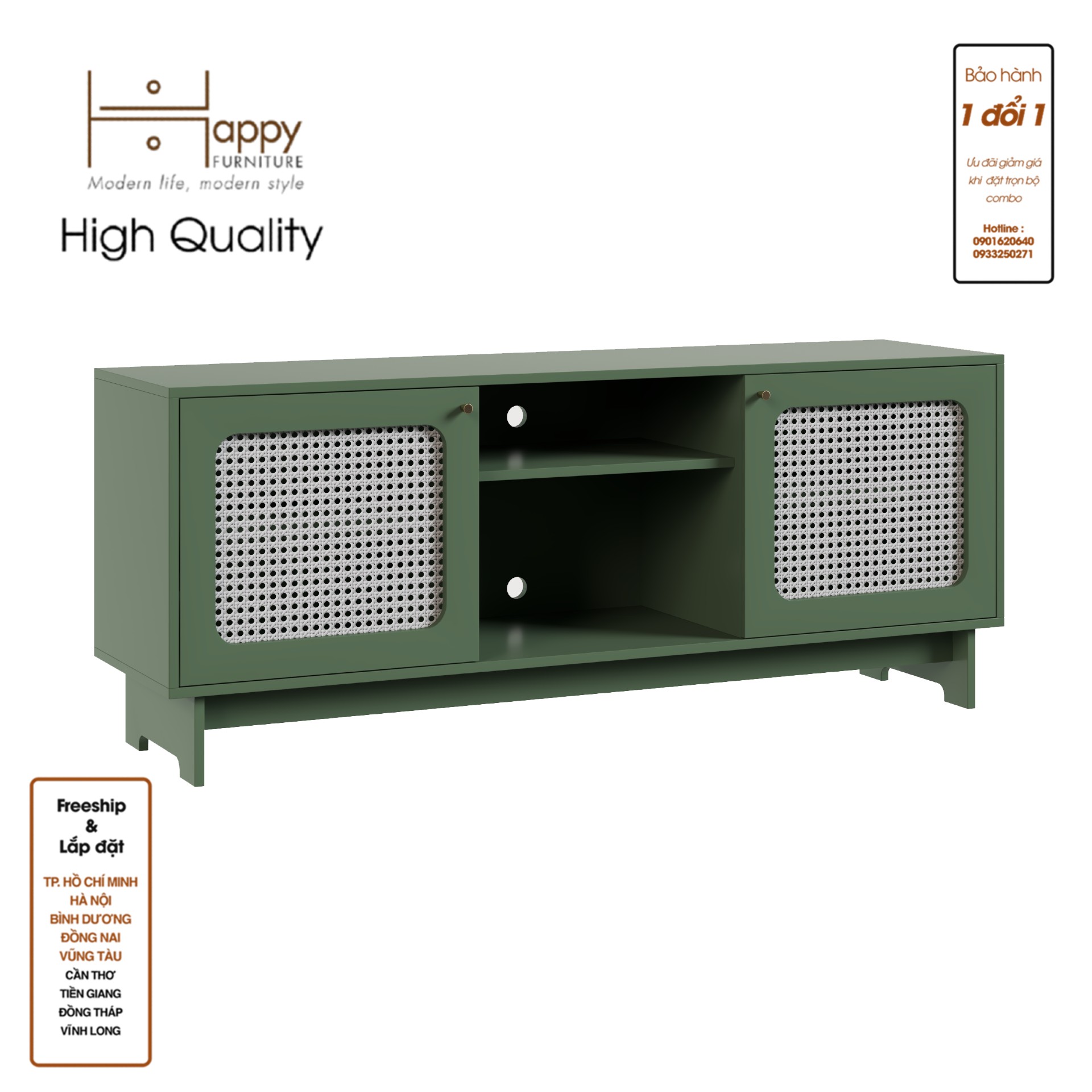 MEYDAN , Kệ TV 2 cửa mở , 160cm x 42cm x 65cm , KTV_014