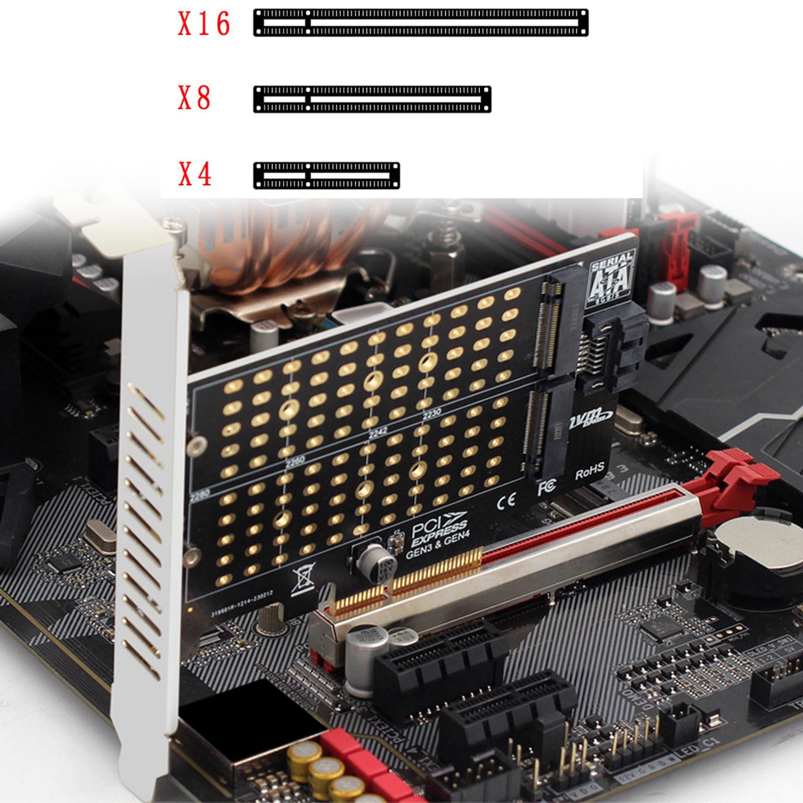 Pcie Adapter Card Portable SSD Adapter Card M.2 SSD to PCIe x1 Adapter for PH42