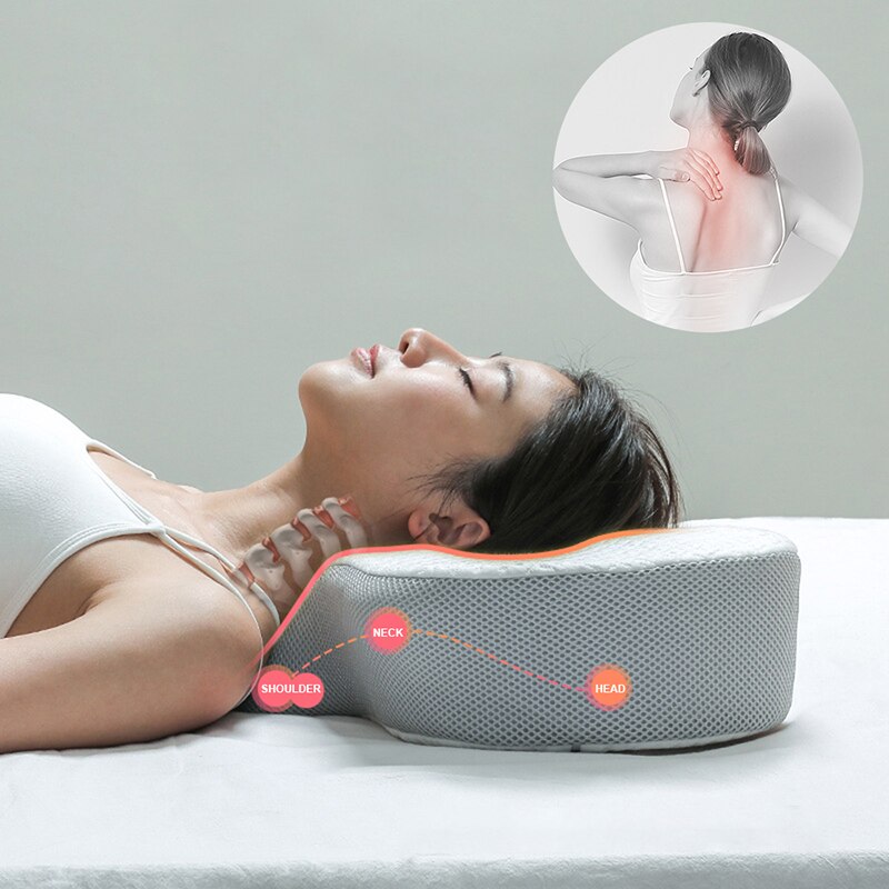 Gối ngủ hỗ trợ tư thế cổ, thiết kế kiểu cánh bướm Memory Foam Pillow Neck Support