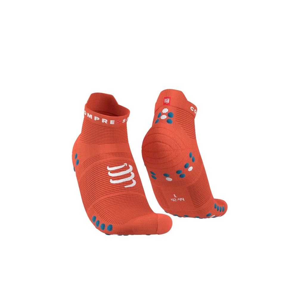 Vớ chạy bộ Compressport Pro Racing Socks V4.0 – Run Low - Màu cam