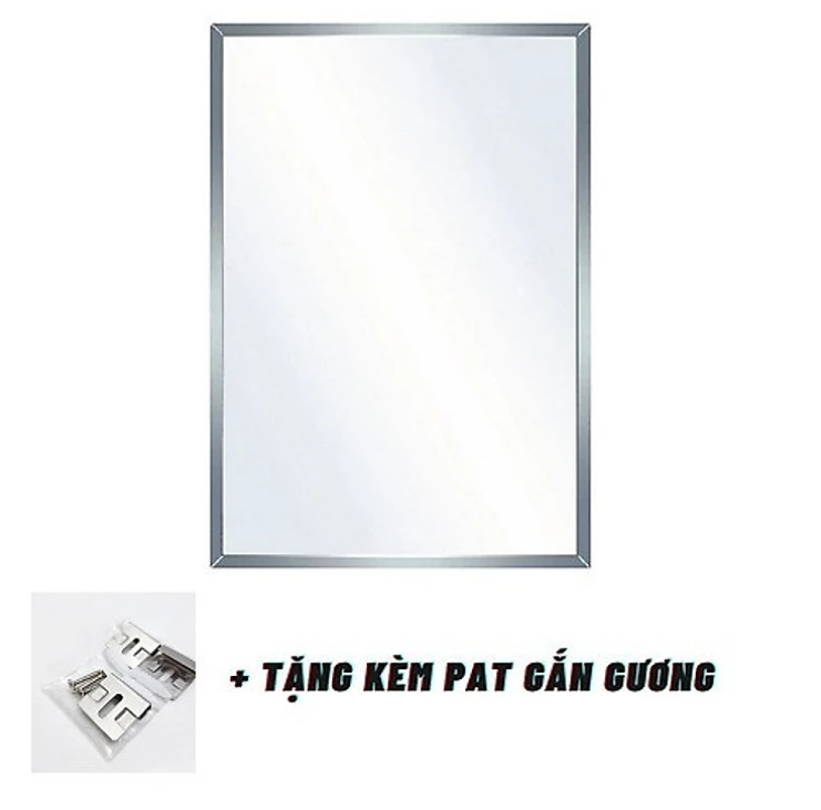 Gương Phòng Tắm Cao Cấp 104 Kiếng Cường Lực 5mm Loại Tốt Có 3 Kích Thước Kèm Ốc Vít- Hàng Chính Hãng
