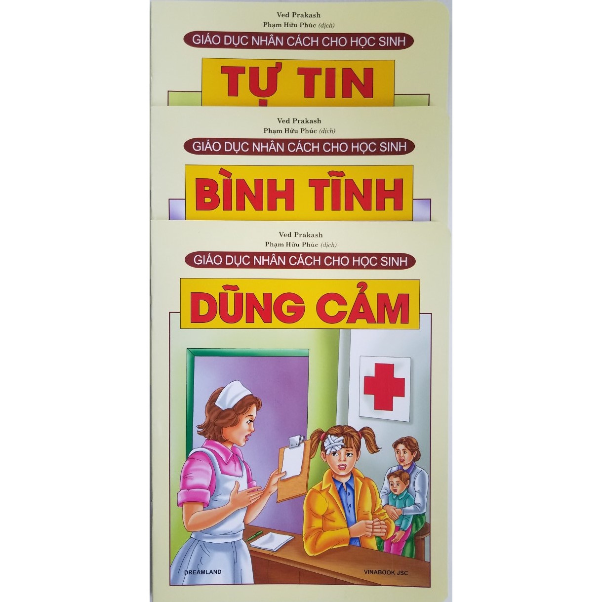 Combo Sách Giáo Dục Nhân Cách Cho Học Sinh (3 cuốn): Tự Tin + Bình Tĩnh + Dũng Cảm