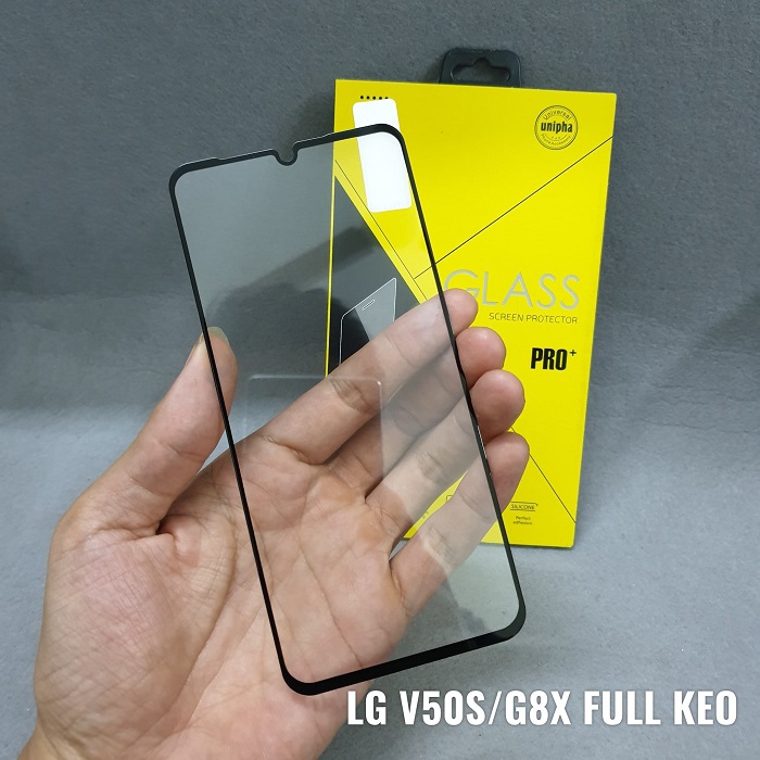 Dán kính cường lực FULL màn FULL keo Glass Pro+ 9H dành cho LG V50s, G8x
