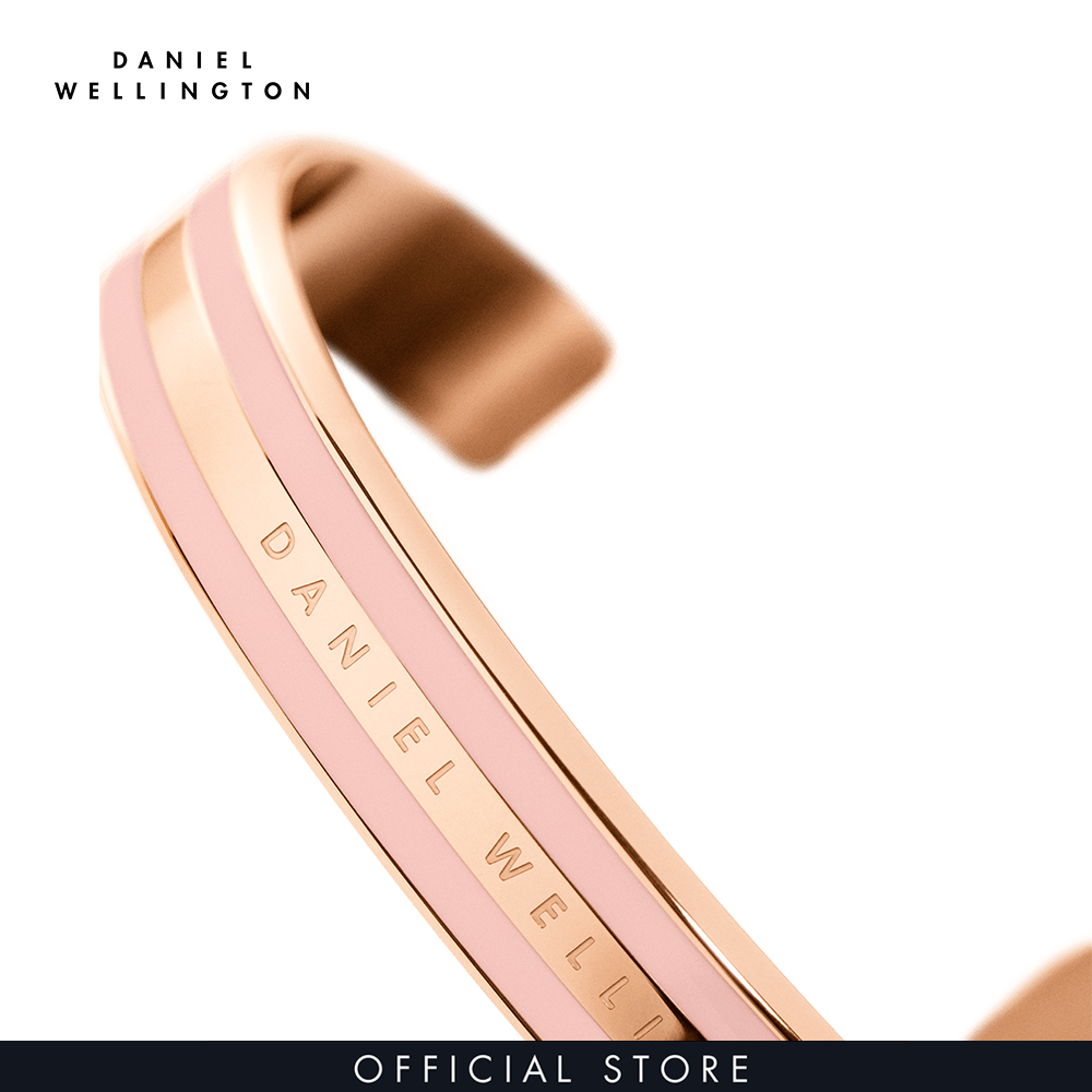 Vòng tay Daniel Wellington màu hồng, vàng hồng - Emalie Bracelet - M