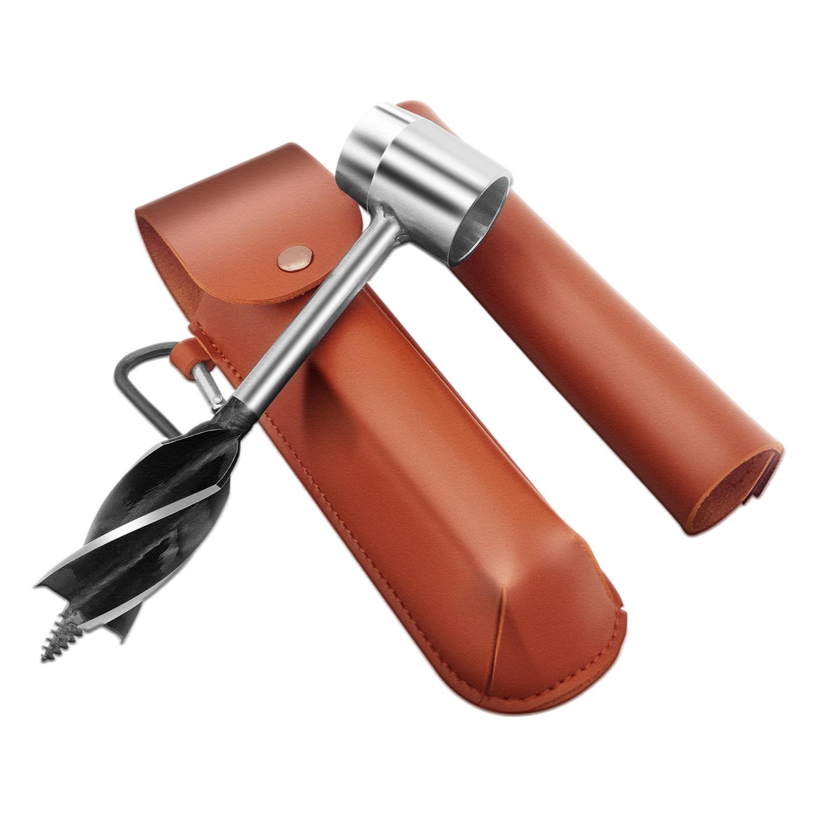 Wood Auger Drill Bit, Hand Auger for Bushcraft Backpack and Camping, Perfect Addition Tool to Survival and Camping Gear Packs