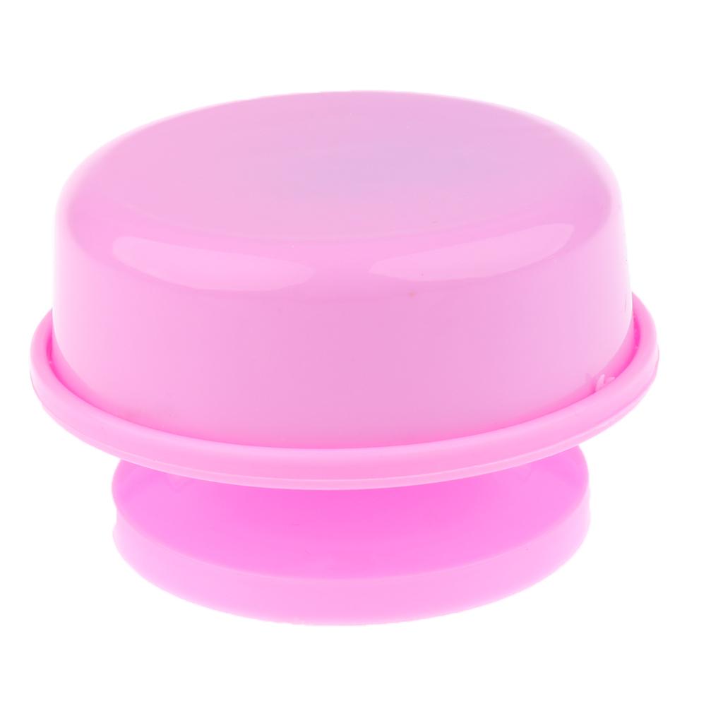 Pink Round Rotating Music Box Base for Kids Clay Craft Educational Kids Toy