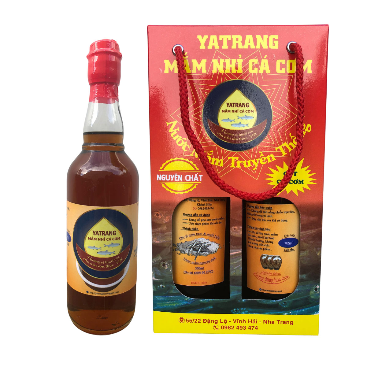 Hình ảnh YaTrang, cốt nhỉ, cá cơm than , nguyên chất, đặc biệt ,hộp quà,thủy tinh,1000ml,Gia Vị,