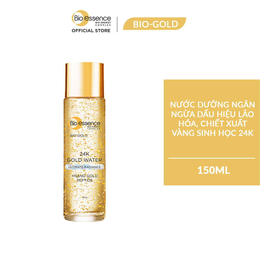 Nước dưỡng Bio-essence Bio-Gold ngăn ngừa dấu hiệu lão hóa chiết xuất vàng sinh học 24K 150ml