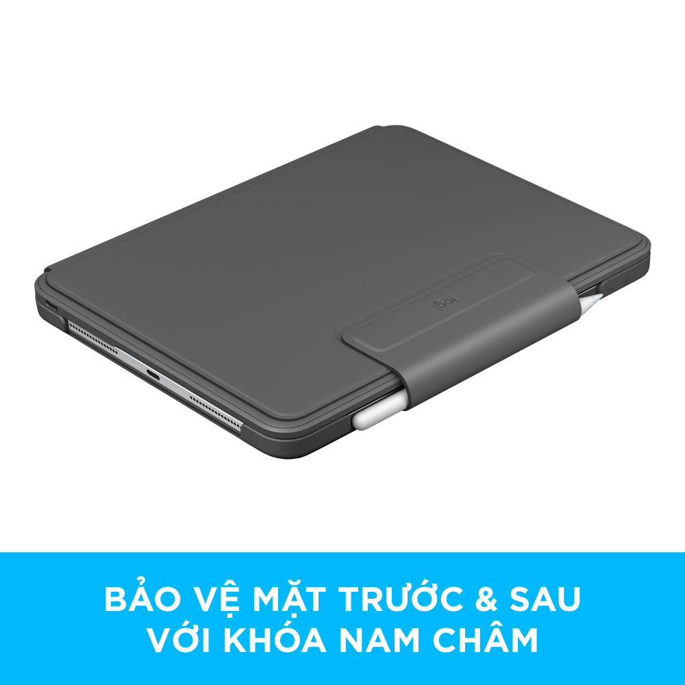 Bao da kèm bàn phím Logitech Slim Folio Pro dành cho iPad Pro 12.9 inch - Hàng chính hãng