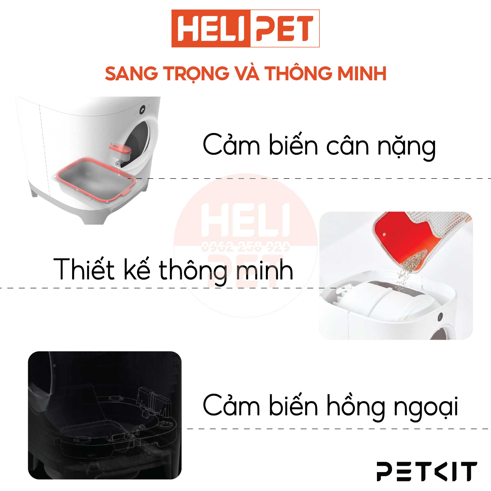 Máy Vệ Sinh, Dọn Phân Mèo Tự Động PETKIT PURA X 2024 - HeLiPet