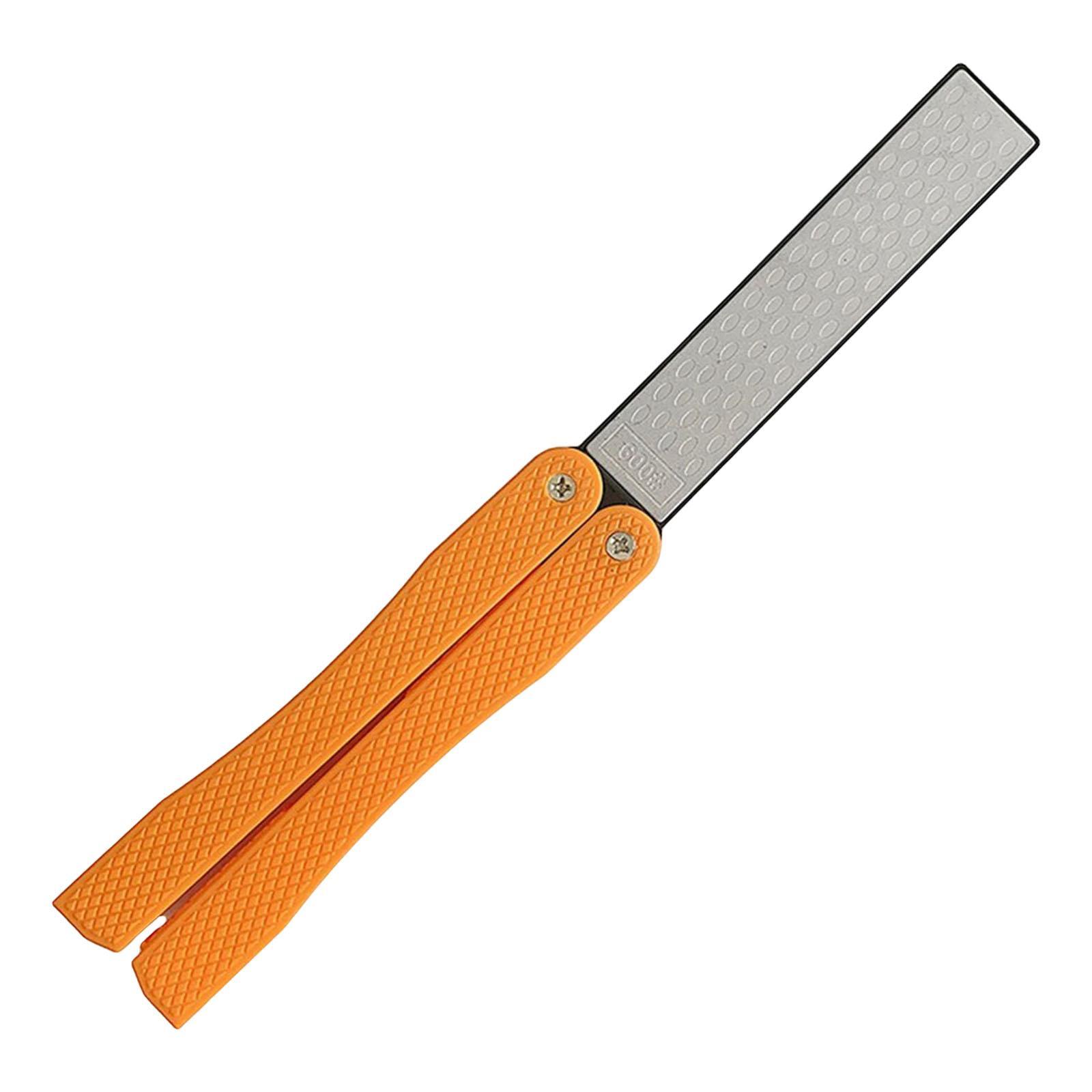 Portable Double Sided Diamond Knife Sharpener for Home Outdoor Camping Kitchen Tools