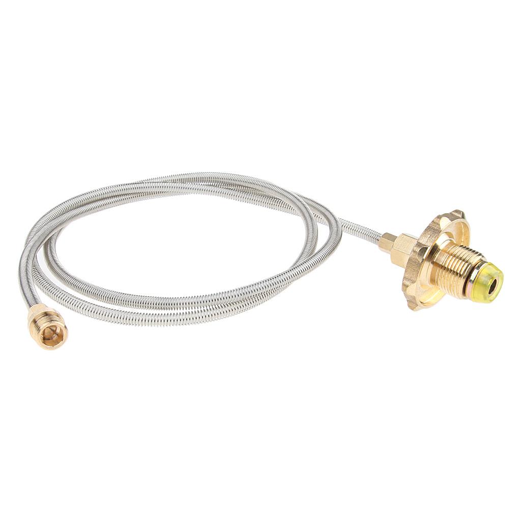 Camping Stove High-Pressure Propane Hose And Adapter For Flat Gas Tank