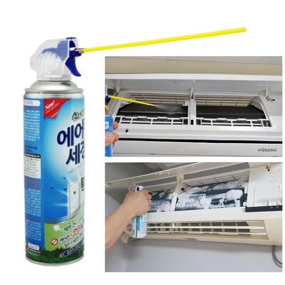 Chai xịt vệ sinh đa năng máy lạnh điều hòa treo tường âm trần 330ml - Tự Dùng Tại Nhà