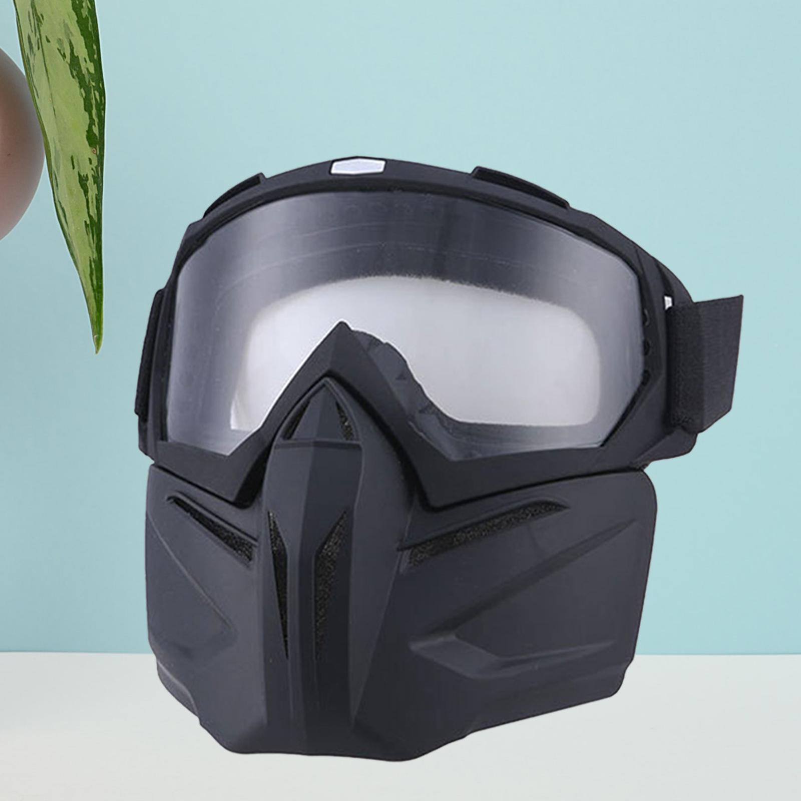 Motorcycle Riding Goggles Glasses with Face Windproof Road Bike Goggles for Outdoor Sports Biking Motorcycling Skiing Snowmobile