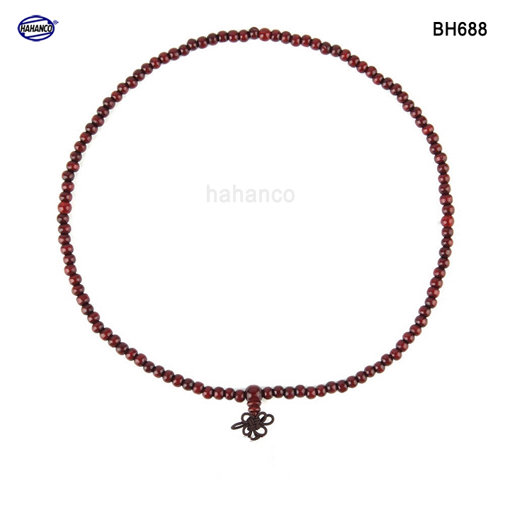 Chuỗi vòng đeo tay 108 hạt 6mm gỗ trắc tự nhiên thiết kế giản dị - đơn giản - Bracelet of HAHANCO