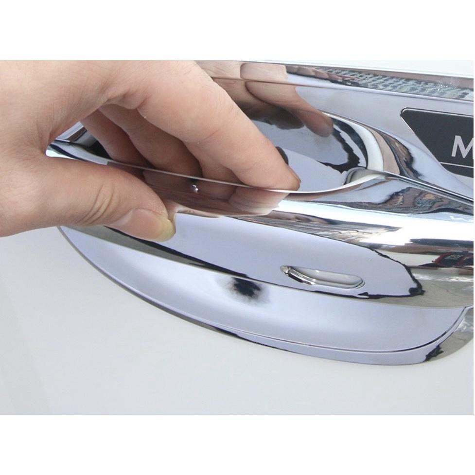 Bộ ốp tay nắm hõm cửa xe Mazda3 2019-2021 nhựa ABS cao cấp mạ Crom sáng bóng