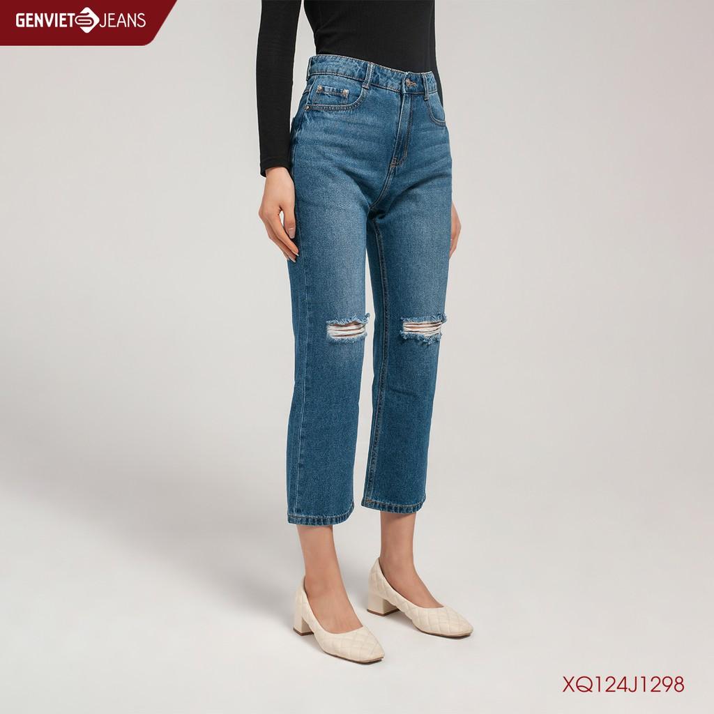 Quần Dài Jeans Nữ GENVIET XQ124J1298