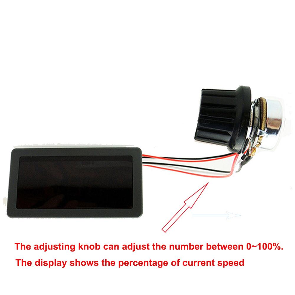 Direct-Current Speed Controller 24V Digital dc Motor Speed Regulator PWM Stepless Speed Control Switch