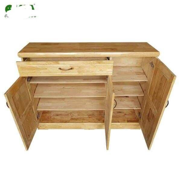 Tủ giày dép gỗ thông 1M