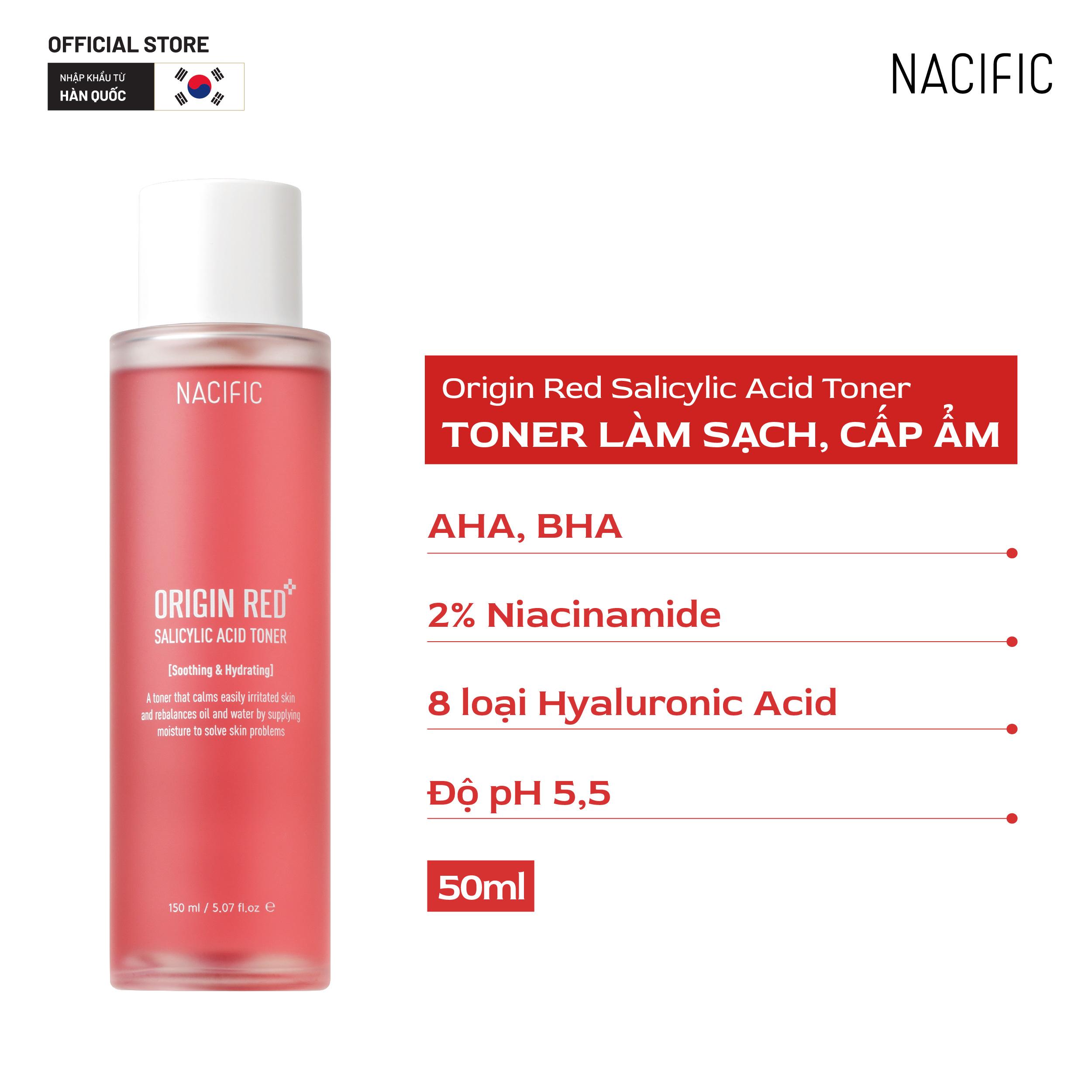 Nacific Nước hoa hồng Origin Red Salicylic Acid Toner 150ml
